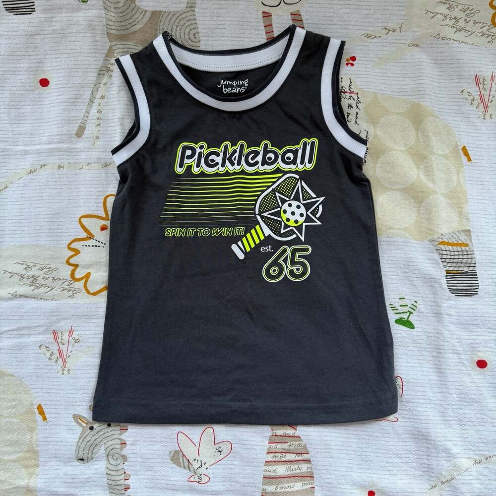 Jumping Beans Toddler Boys Pickleball Graphic Tank Top